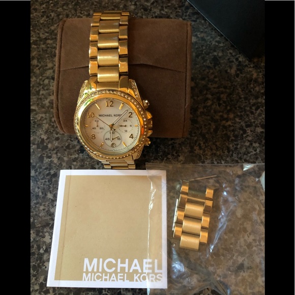 Michael Kors Gold Chronograph Watch - Picture 2 of 2